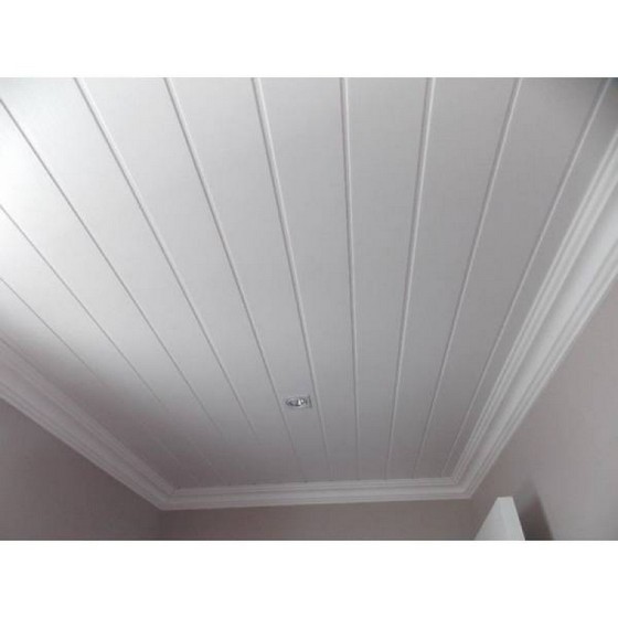 Forros de Pvc Acabamento Guaianazes - Forro de Pvc Liso Branco