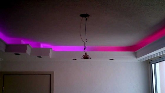 Instalação de Forro de Gesso com Led Paraisolândia - Forro de Gesso com Sanca