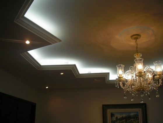 Sanca de Gesso Aberta com Led Luz - Sanca de Gesso Apartamento