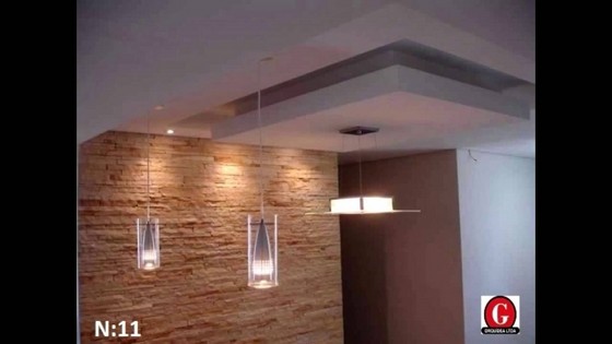 Sanca de Gesso com Ilha Piqueri - Sanca de Gesso Aberta com Led