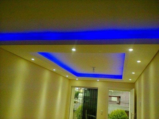 Sanca de Gesso com Led Rio Claro - Sanca de Gesso Aberta com Led