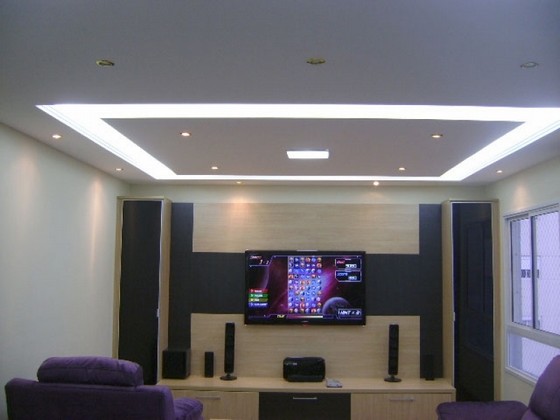 Sanca de Gesso Invertida Litoral Norte - Sanca de Gesso com Led