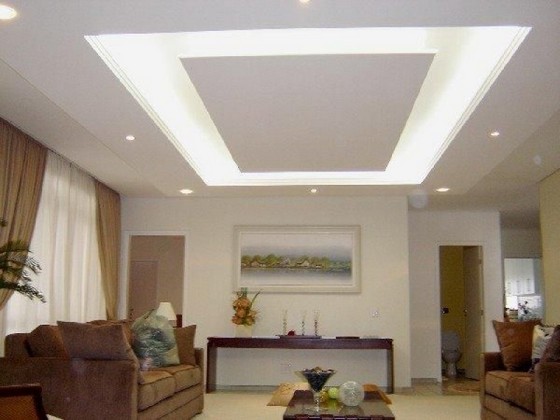 Sanca de Gesso para Sala Vila Alexandria - Sanca de Gesso Aberta com Led