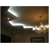 sanca de gesso aberta com led Luz